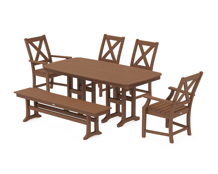 POLYWOOD® Braxton 6-Piece Dining Set with Bench