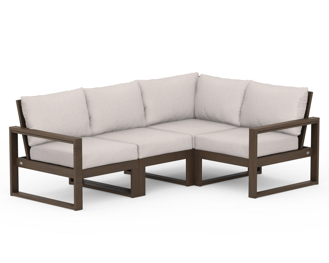 POLYWOOD® EDGE 4-Piece Modular Deep Seating Set