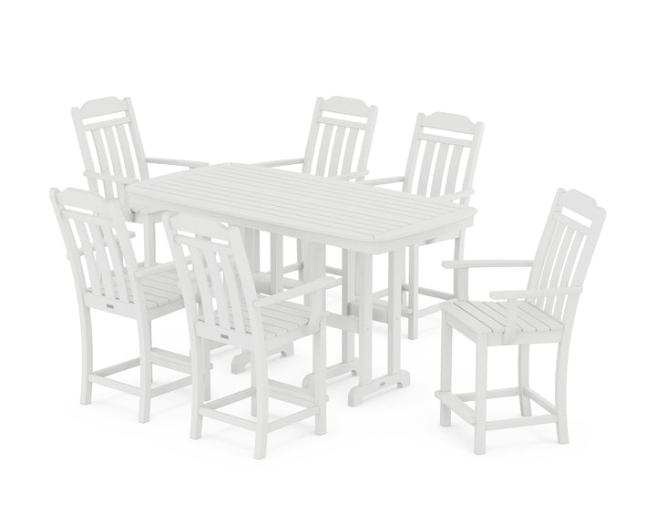 Country Living Cottage Arm Chair 7-Piece Counter Set