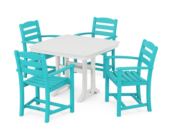 POLYWOOD® La Casa Café 5-Piece Dining Set with Trestle Legs