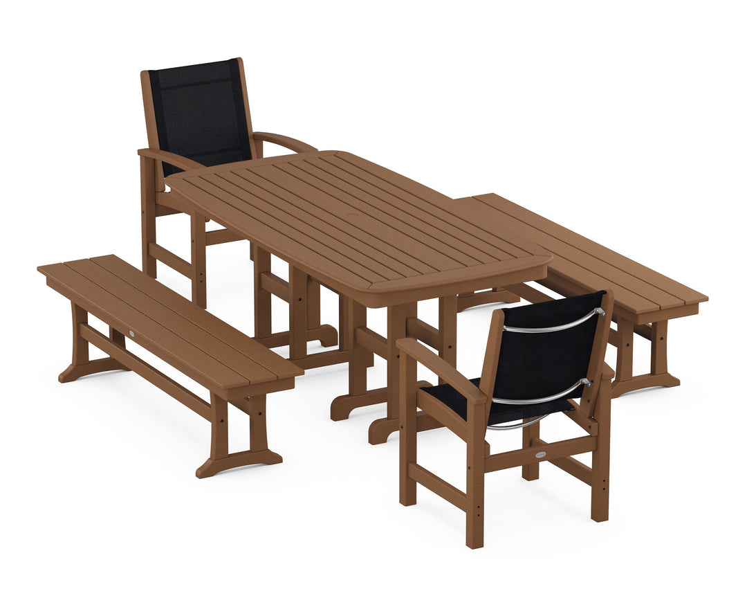 POLYWOOD® Coastal 5-Piece Dining Set
