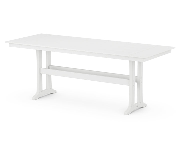POLYWOOD® Farmhouse Trestle 38” x 96” Counter Table