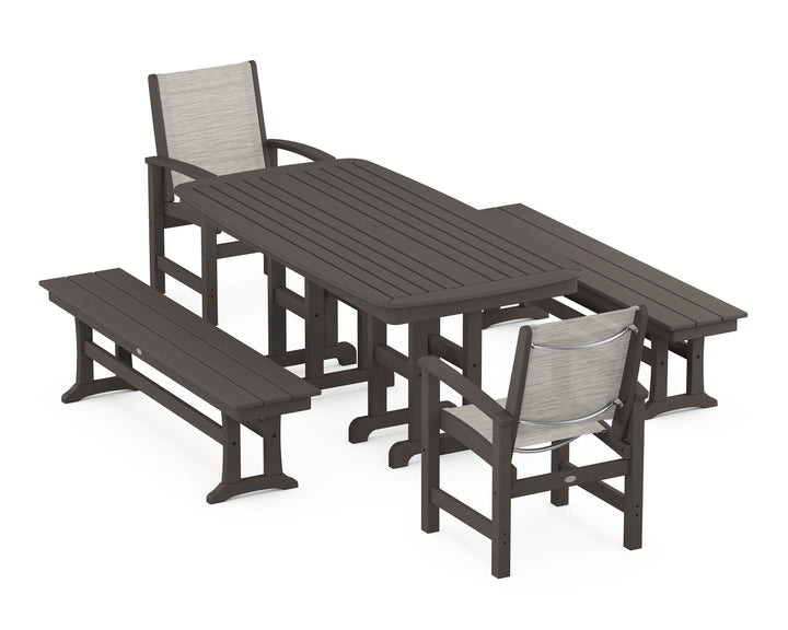 POLYWOOD® Coastal 5-Piece Dining Set