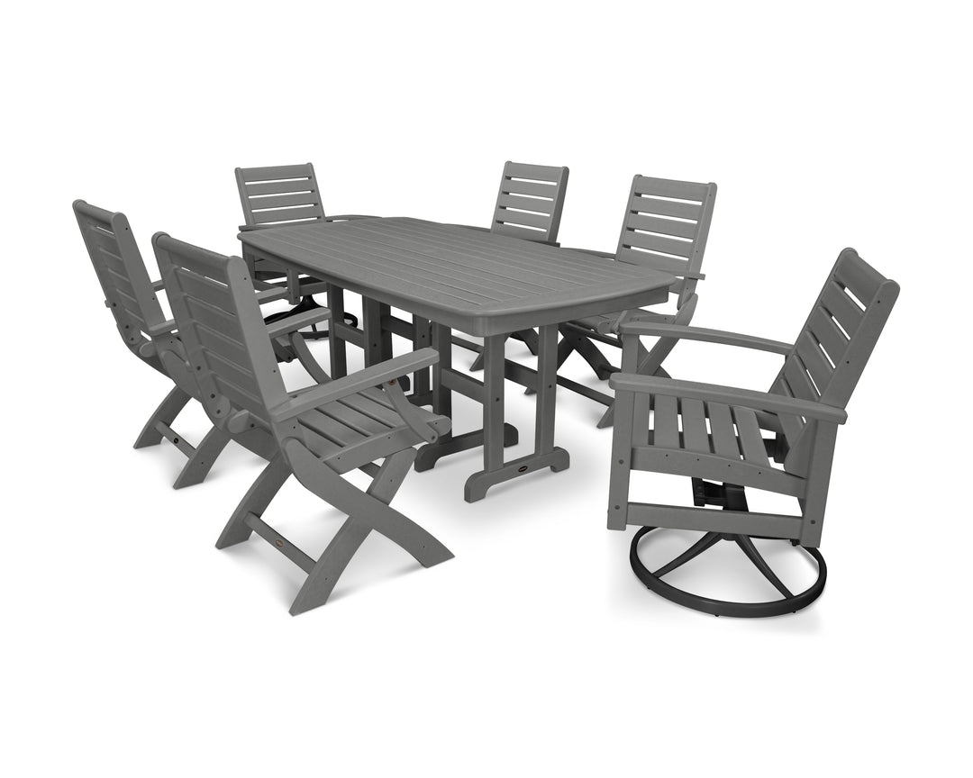POLYWOOD® Signature 7-Piece Swivel Dining Set