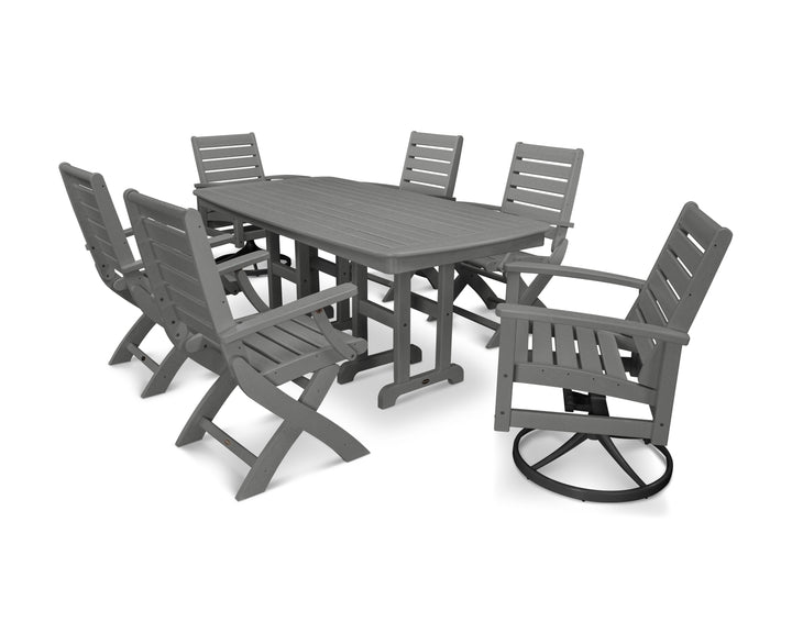 POLYWOOD® Signature 7-Piece Swivel Dining Set