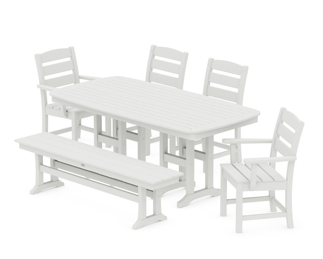 POLYWOOD® Lakeside 6-Piece Dining Set with Bench