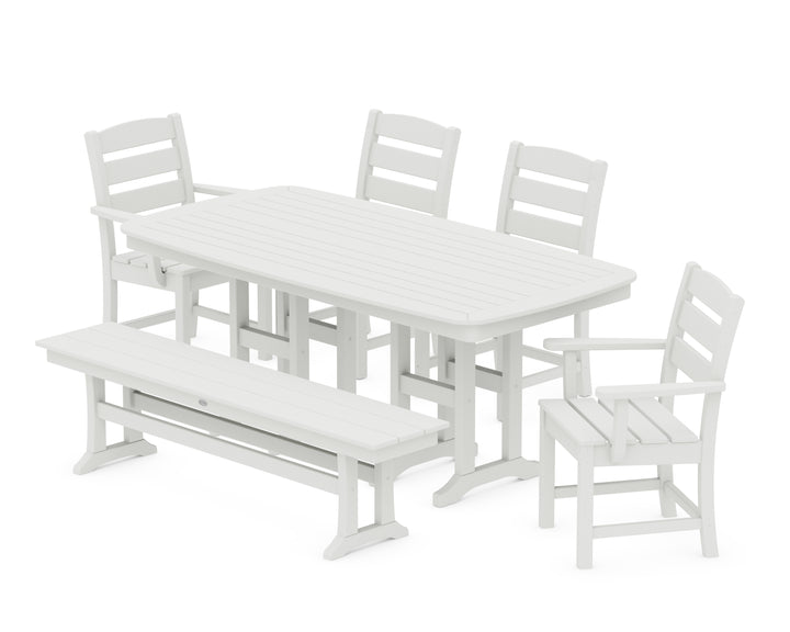POLYWOOD® Lakeside 6-Piece Dining Set with Bench