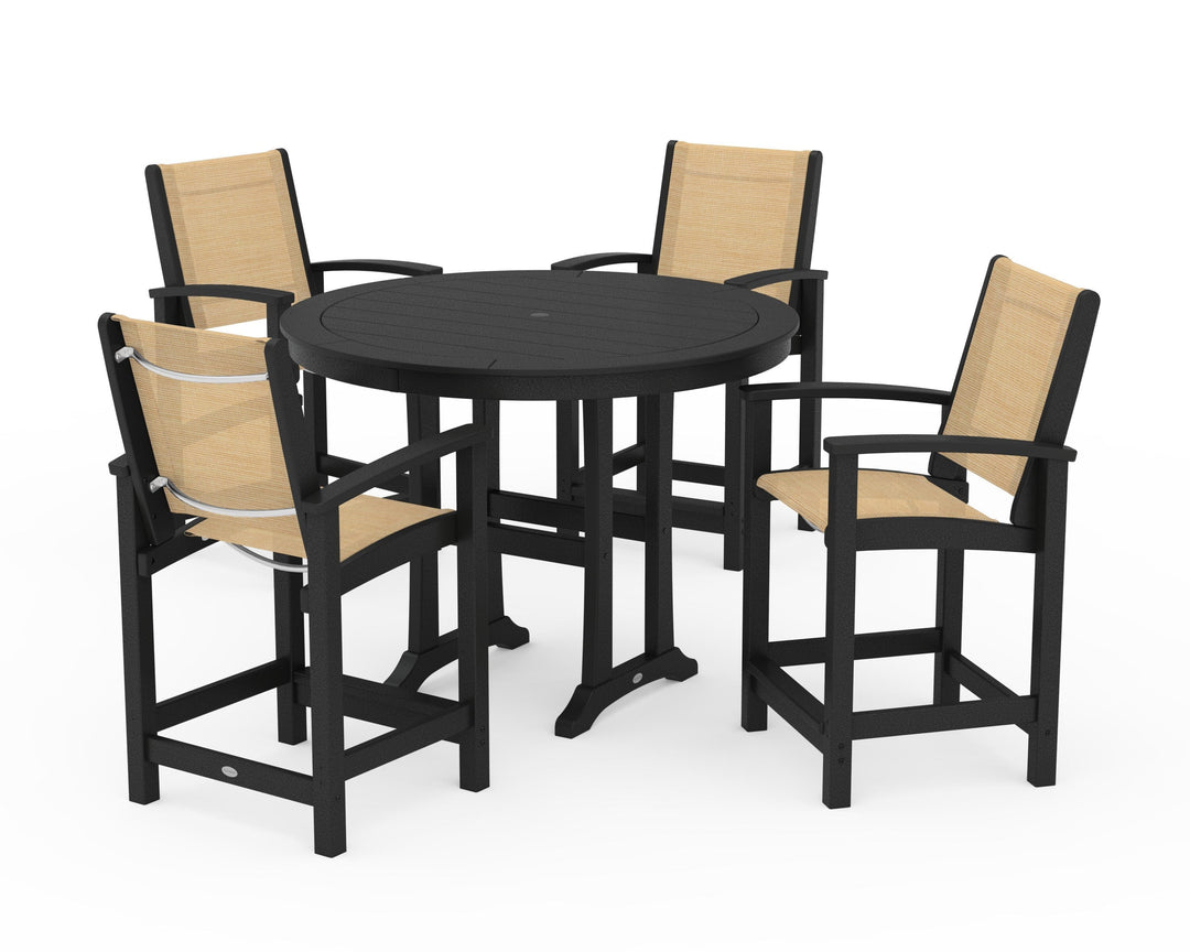 POLYWOOD® Coastal 5-Piece Counter Set