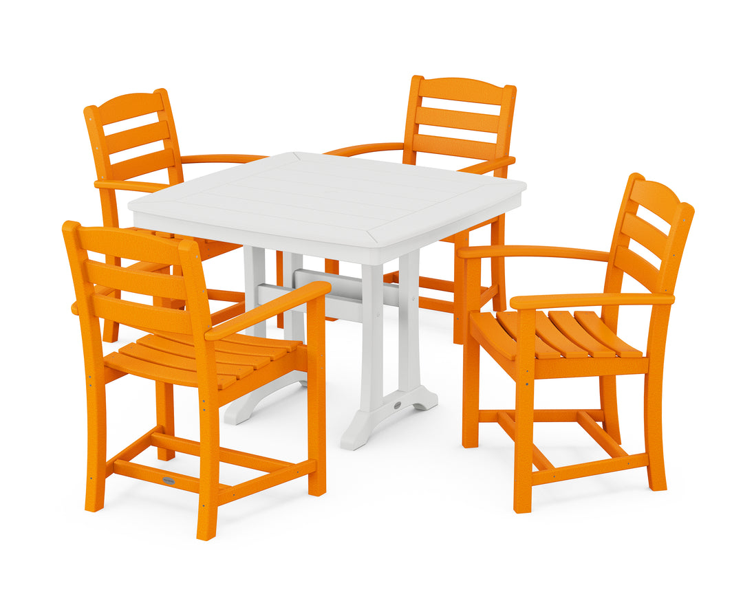 POLYWOOD® La Casa Café 5-Piece Dining Set with Trestle Legs