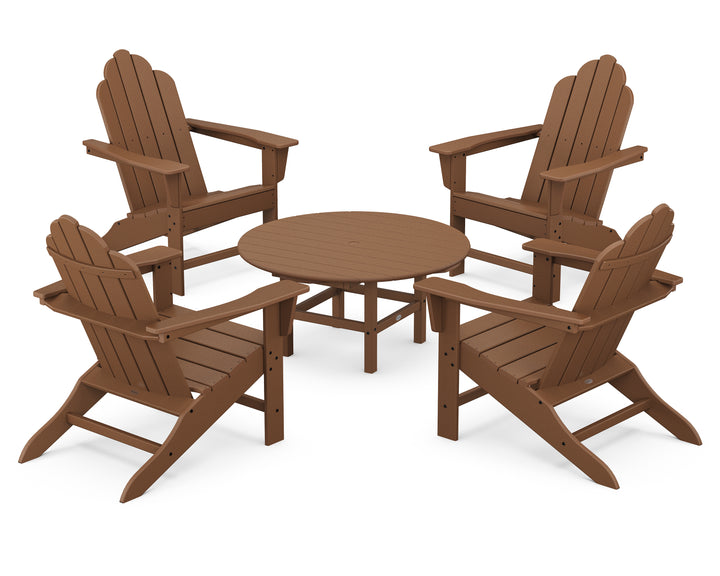 POLYWOOD® Long Island Adirondack 5-Piece Conversation Group
