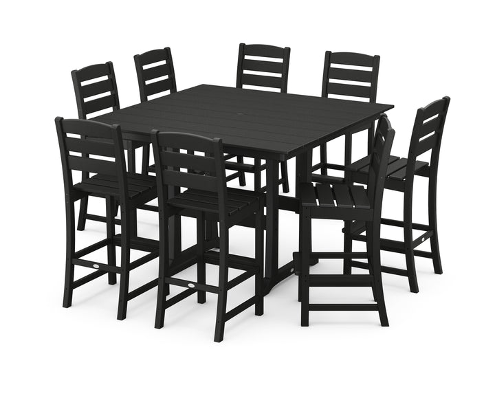 POLYWOOD® Lakeside 9-Piece Bar Side Chair Set