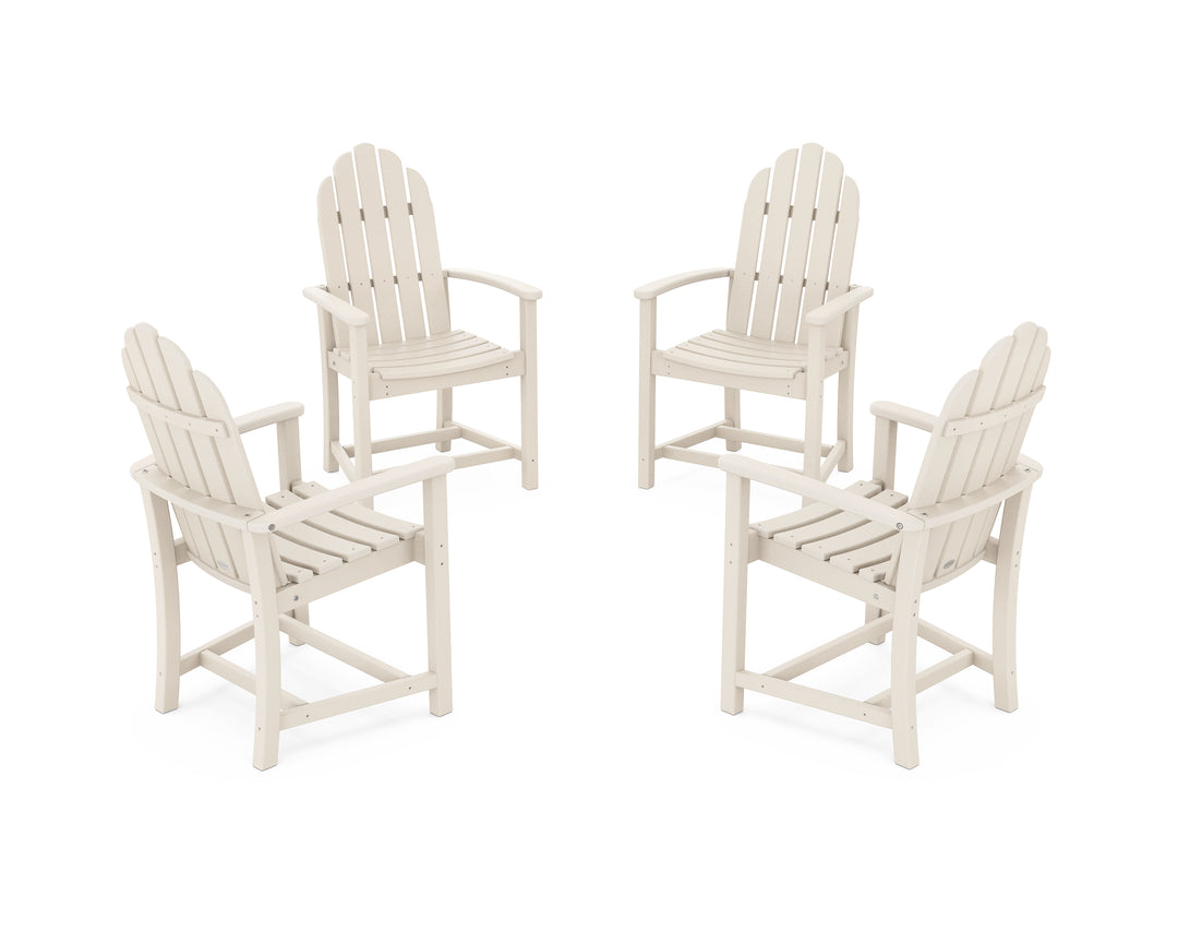 POLYWOOD® Classic 4-Piece Upright Adirondack Conversation Set