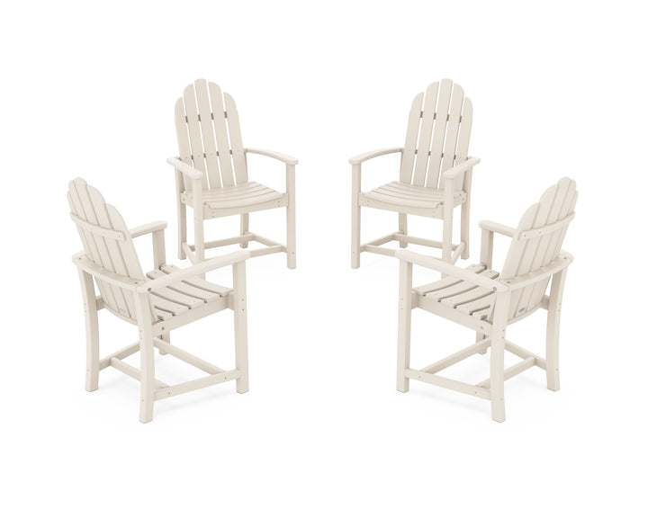 POLYWOOD® Classic 4-Piece Upright Adirondack Conversation Set