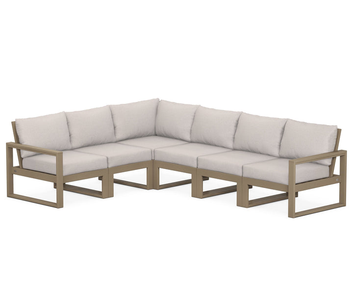 POLYWOOD® EDGE 6-Piece Modular Deep Seating Set
