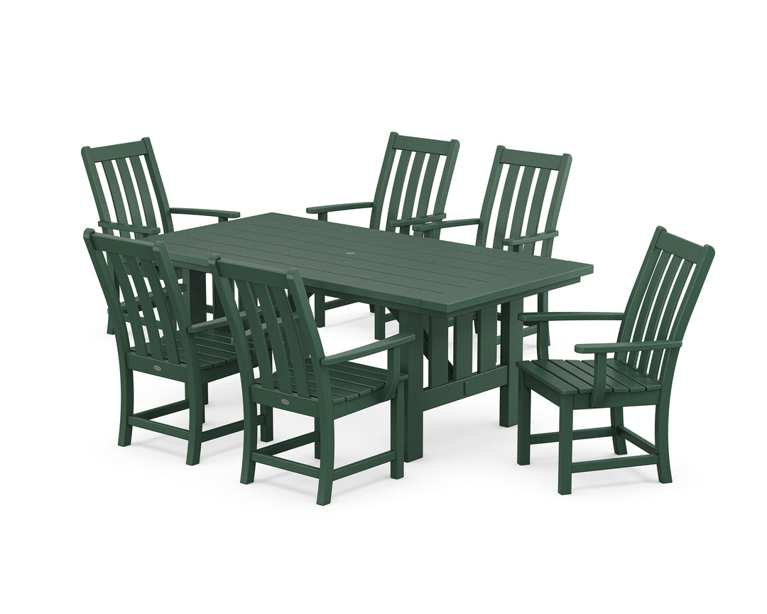 POLYWOOD® Vineyard Arm Chair 7-Piece Mission Dining Set
