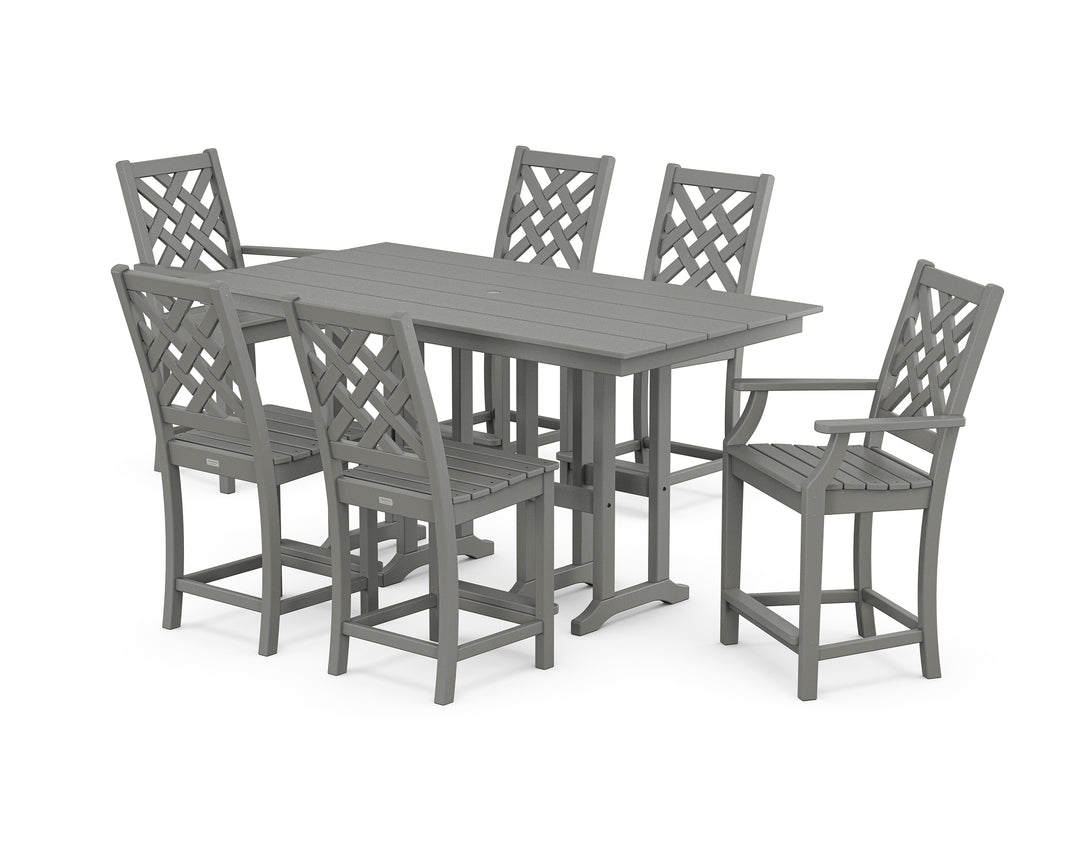 Country Living Wovendale 7-Piece Farmhouse Counter Set