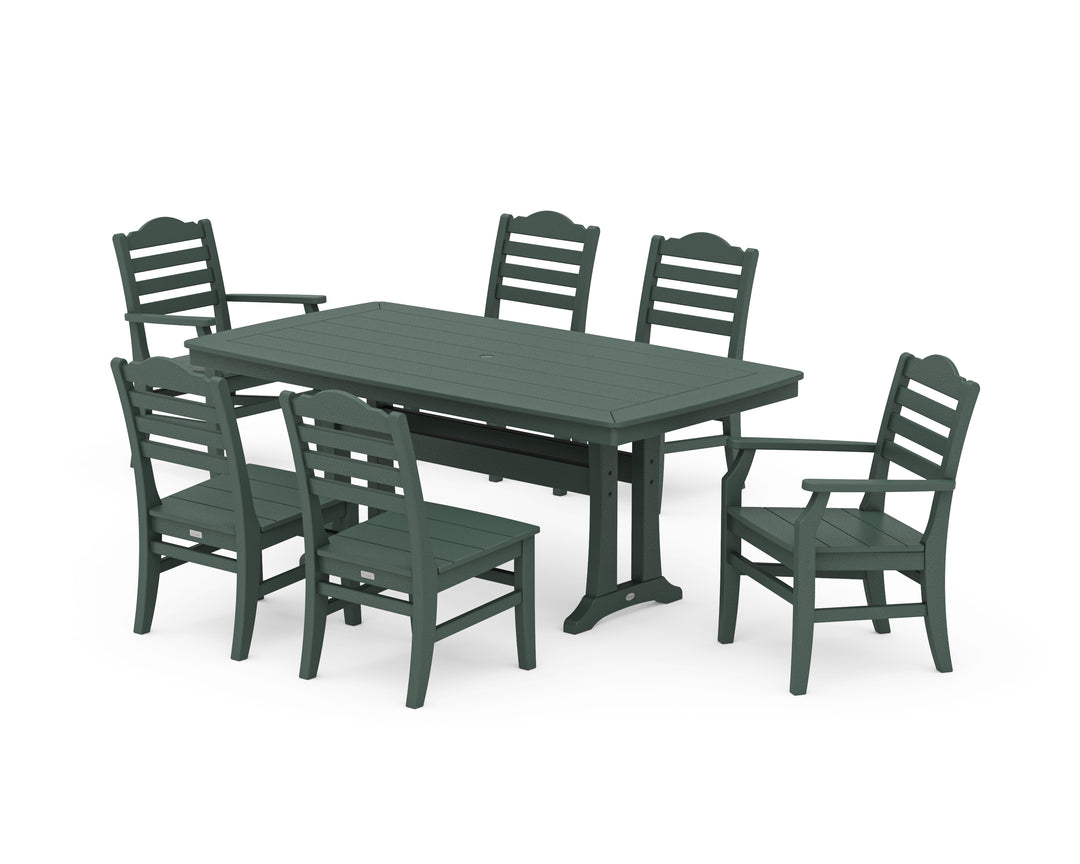 POLYWOOD® Savannah 7-Piece Dining Set with Trestle Legs