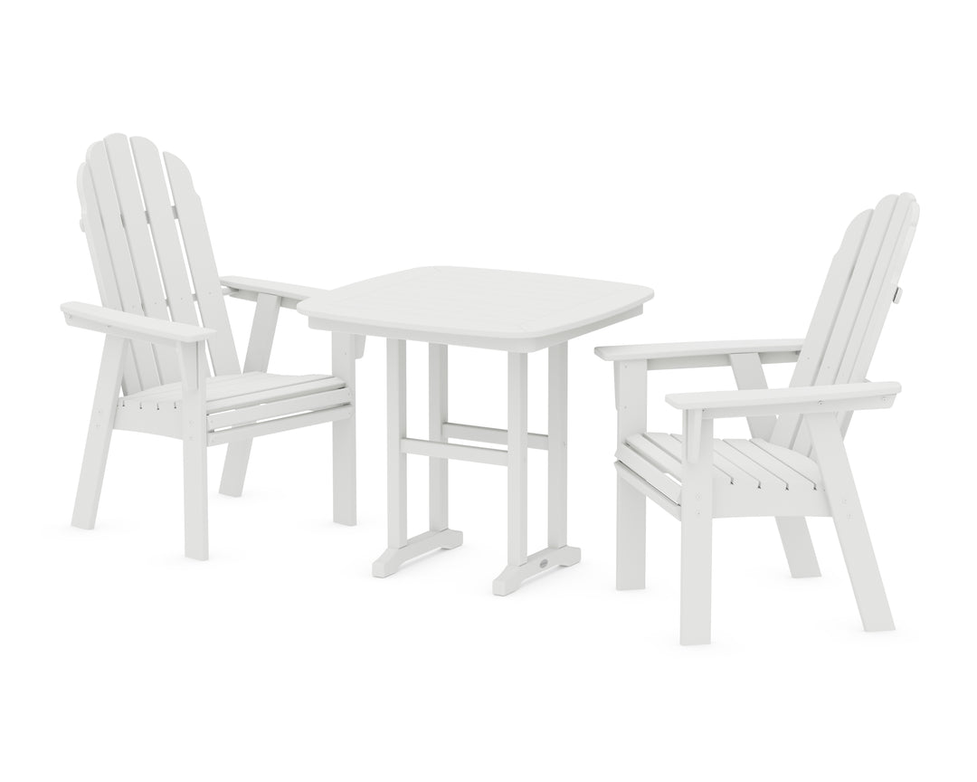 POLYWOOD® Vineyard Adirondack 3-Piece Dining Set