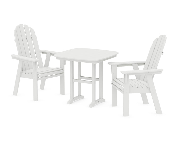 POLYWOOD® Vineyard Adirondack 3-Piece Dining Set