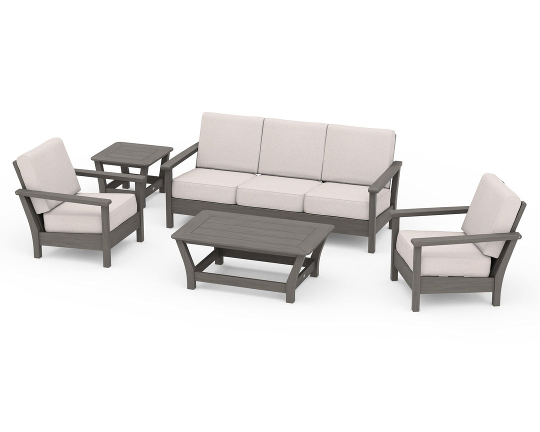 POLYWOOD® Harbour 5-Piece Deep Seating Set
