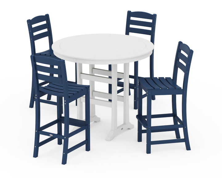 POLYWOOD® La Casa Café 5-Piece Side Chair Bar Dining Set
