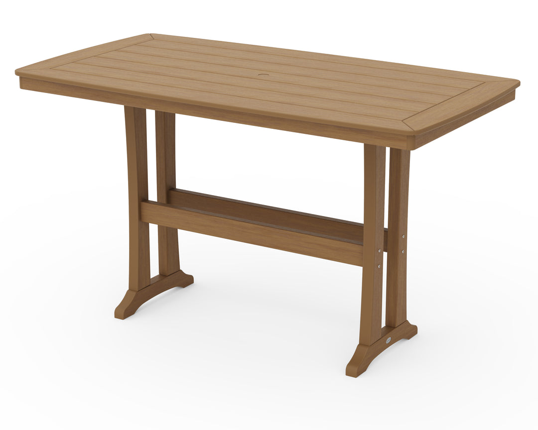 POLYWOOD® Nautical Trestle 38" x 73" Bar Table