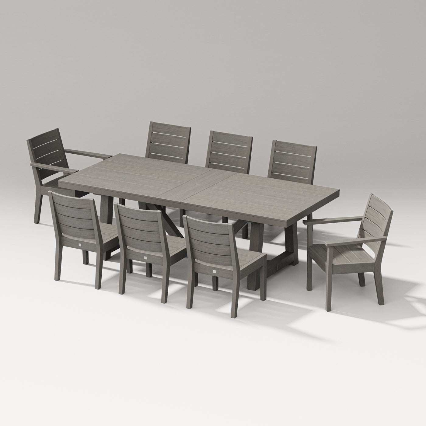 Latitude 9-Piece A-Frame Table Dining Set