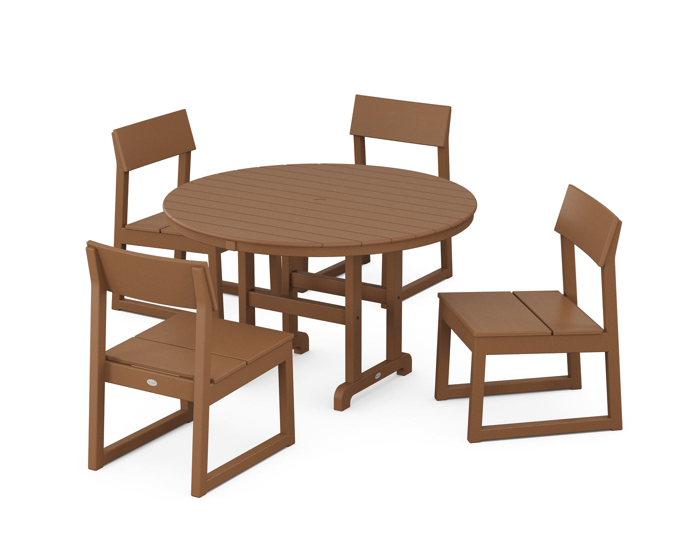 EDGE Side Chair 5-Piece Round Farmhouse Dining Set