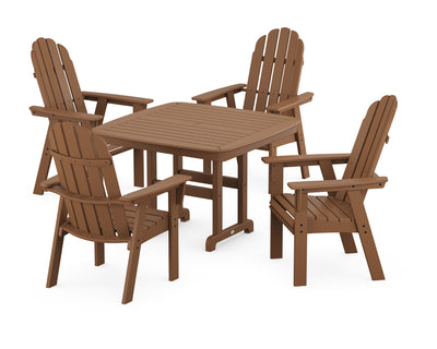 Vineyard Curveback Adirondack 5-Piece Dining Set