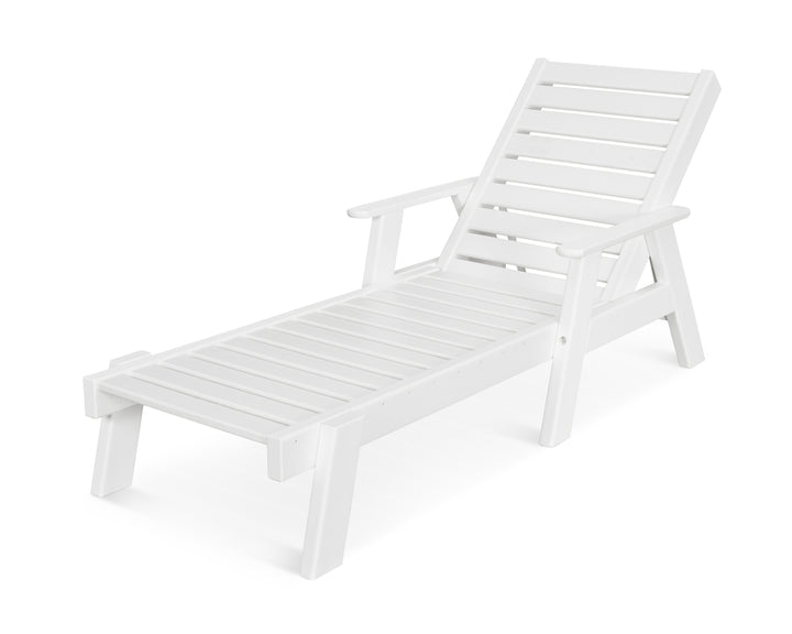 POLYWOOD® Captain Chaise with Arms