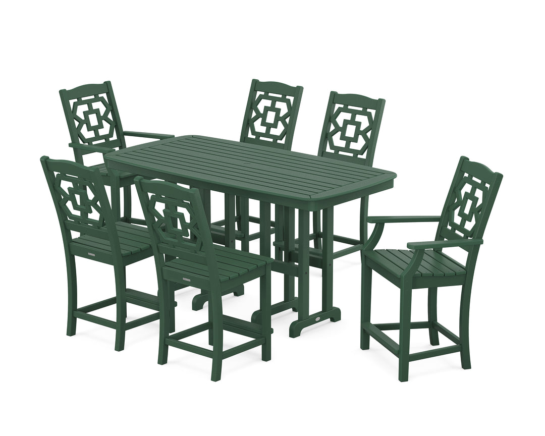 Martha Stewart by POLYWOOD® Chinoiserie 7-Piece Counter Set