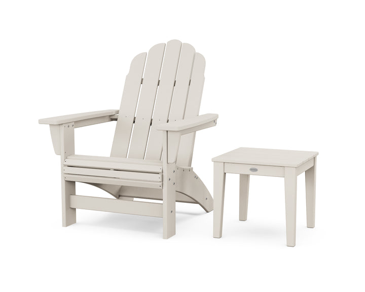POLYWOOD® Vineyard Grand Adirondack Chair with Side Table
