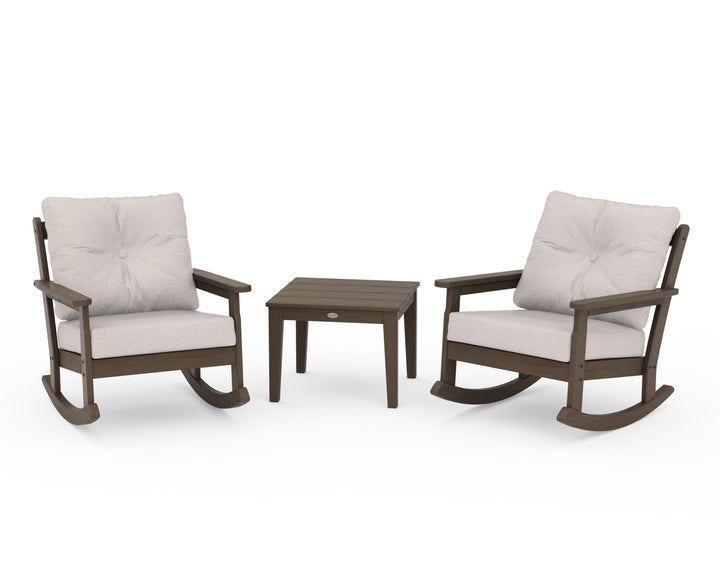POLYWOOD® Vineyard 3-Piece Deep Seating Rocker Set