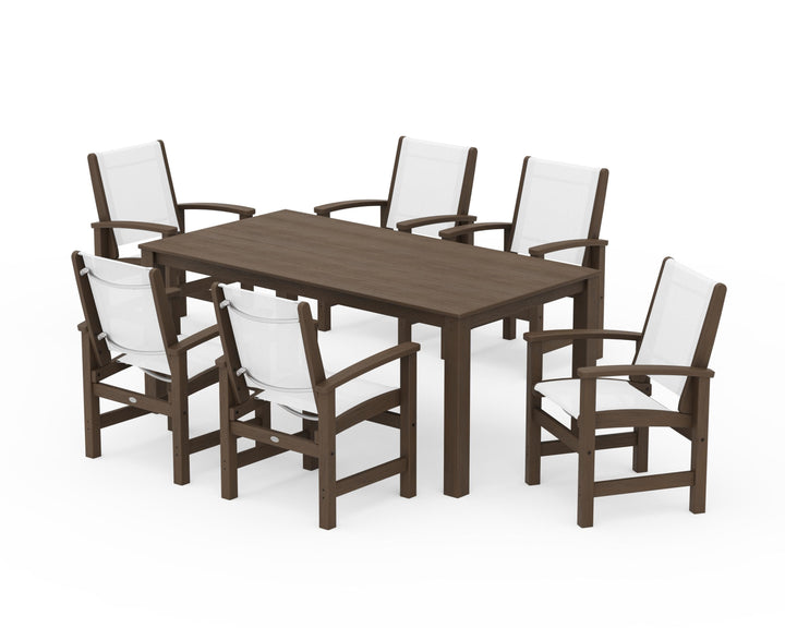 POLYWOOD® Coastal 7-Piece Parsons Dining Set