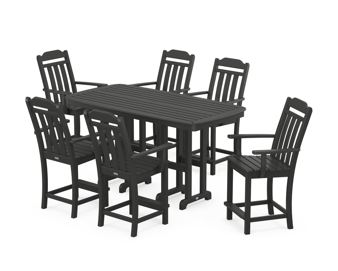 Country Living Cottage Arm Chair 7-Piece Counter Set