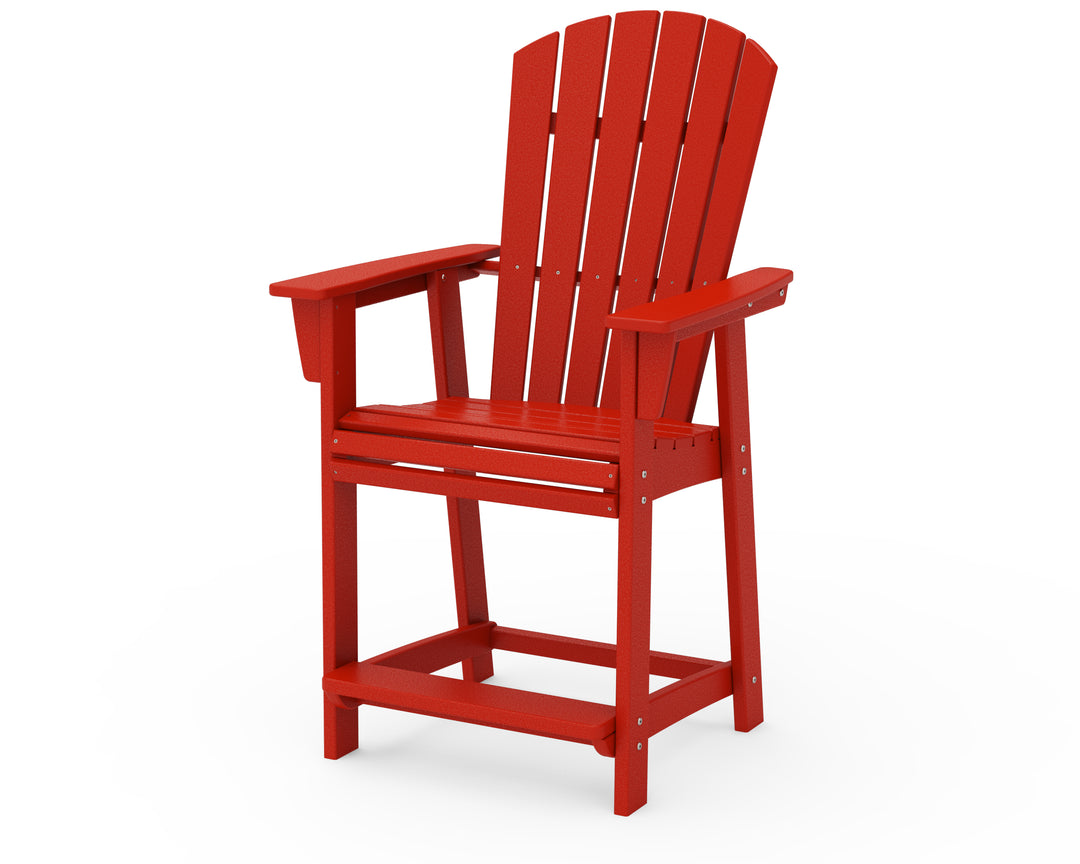 POLYWOOD® Nautical Curveback Adirondack Counter Chair