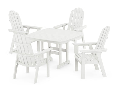 Vineyard Curveback Adirondack 5-Piece Dining Set