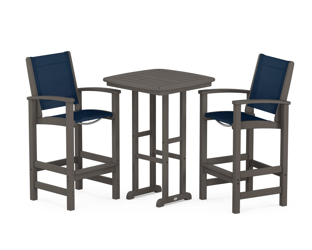 POLYWOOD® Coastal 3-Piece Bar Set