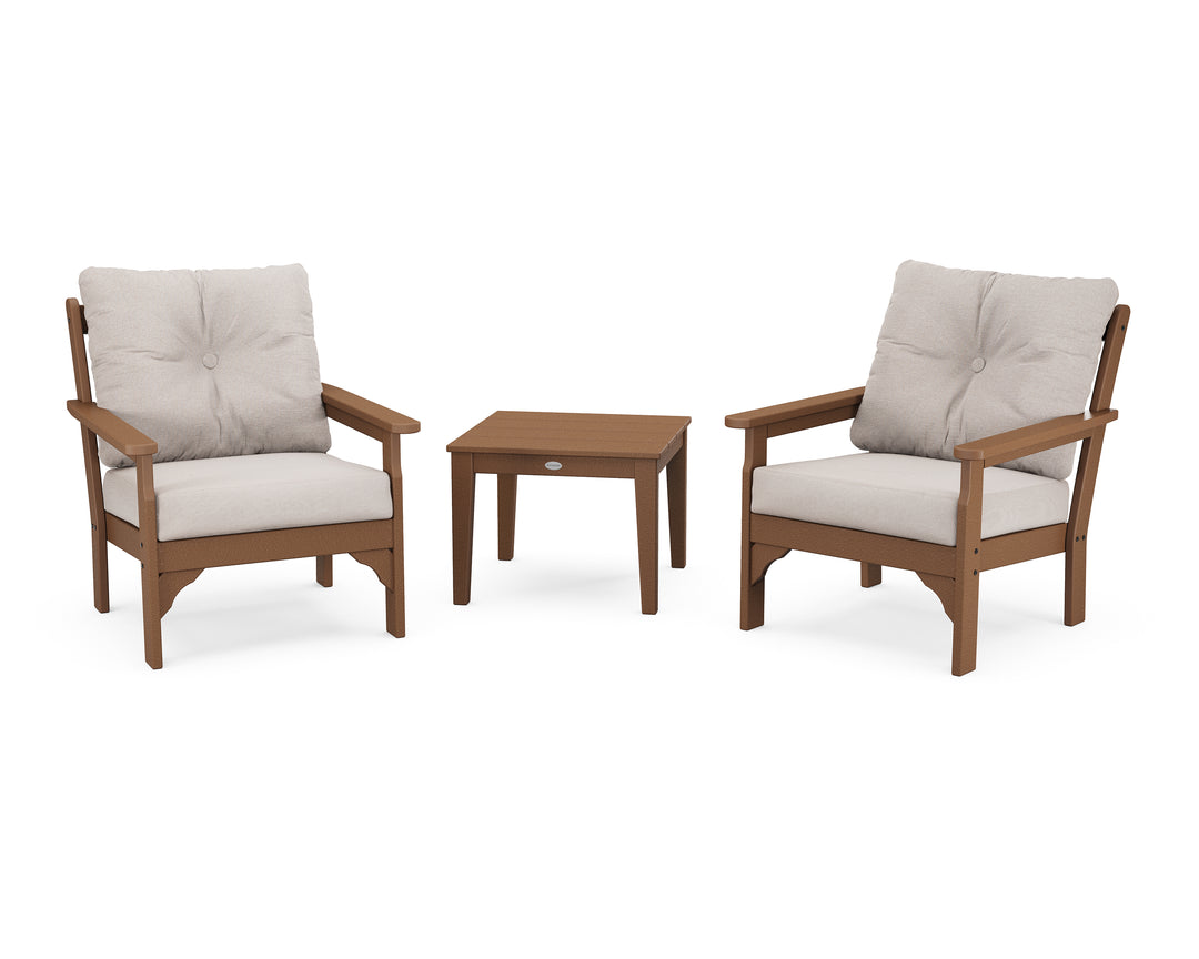 POLYWOOD® Vineyard 3-Piece Deep Seating Set