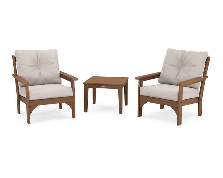 POLYWOOD® Vineyard 3-Piece Deep Seating Set