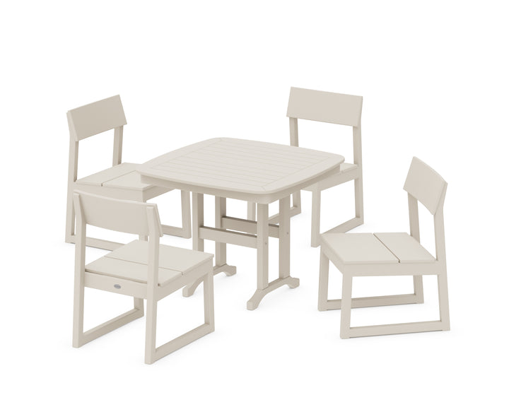 POLYWOOD® EDGE Side Chair 5-Piece Dining Set