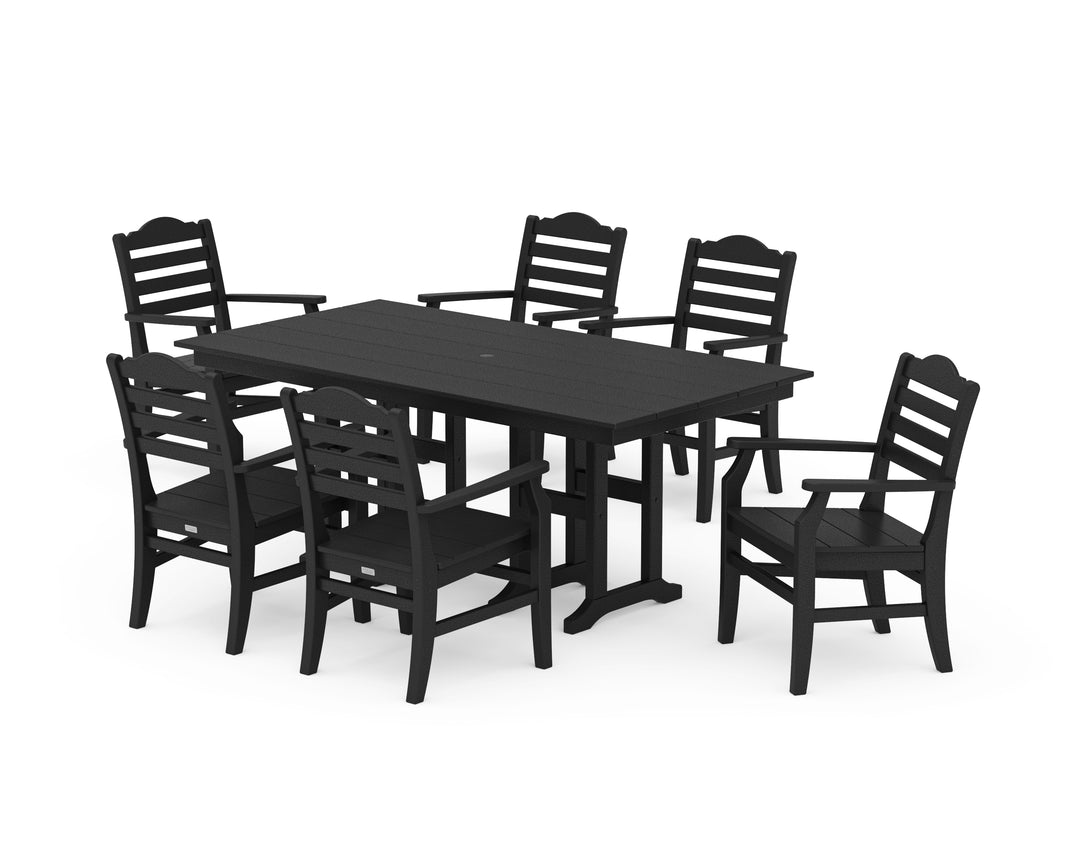 POLYWOOD® Savannah Arm Chair 7-Piece Farmhouse Dining Set