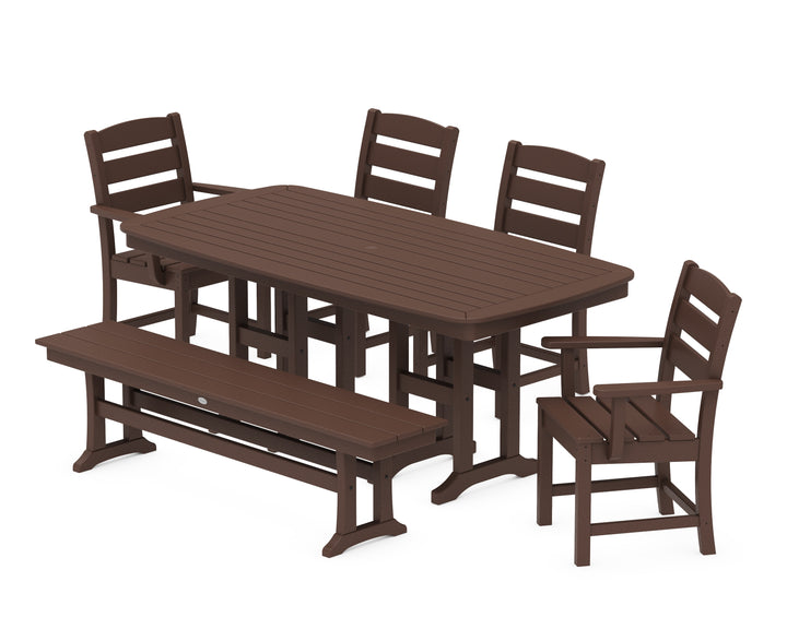 POLYWOOD® Lakeside 6-Piece Dining Set with Bench