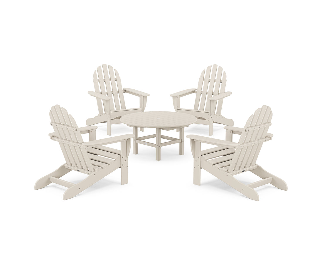 POLYWOOD® Classic Adirondack 5-Piece Conversation Set