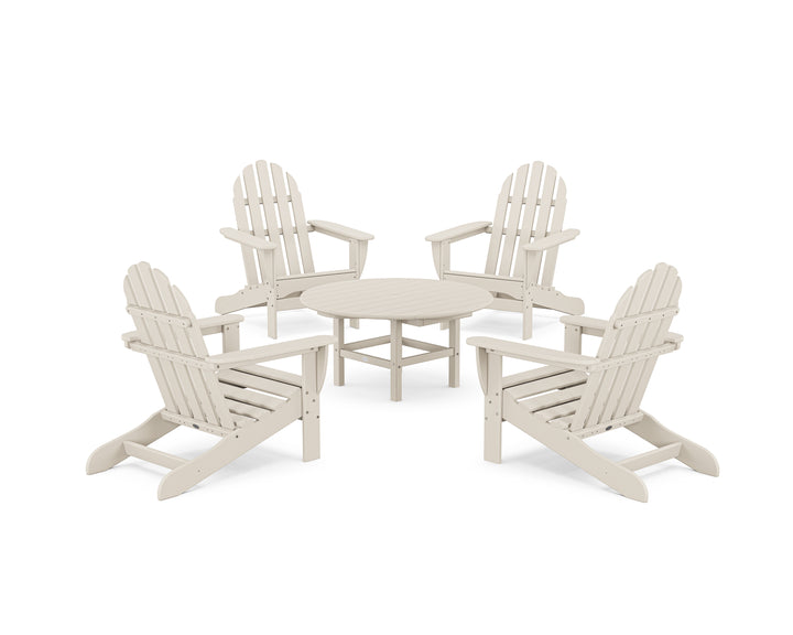 POLYWOOD® Classic Adirondack 5-Piece Conversation Set