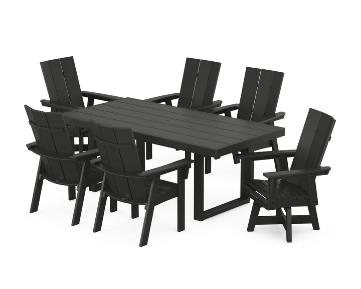 POLYWOOD® Modern Adirondack 7-Piece Dining Set