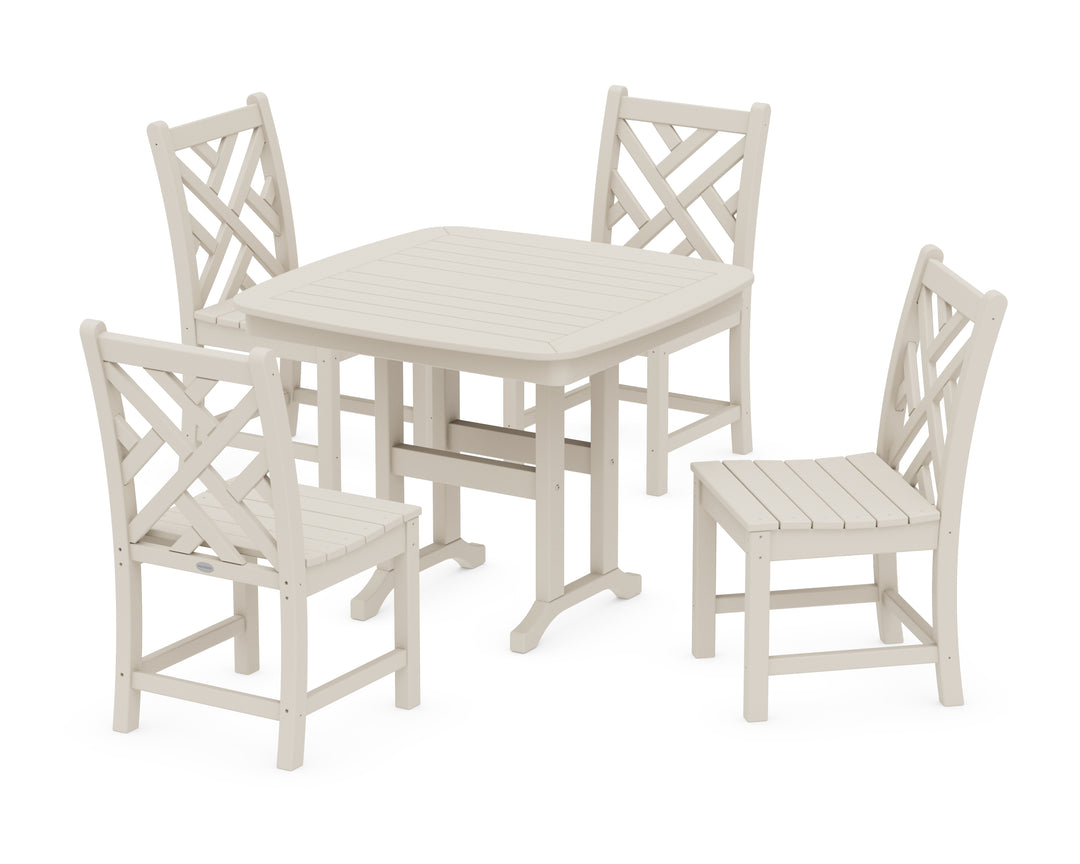 POLYWOOD® Chippendale 5-Piece Side Chair Dining Set