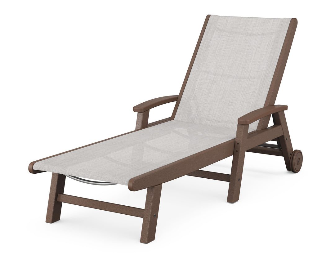 POLYWOOD® Coastal Chaise with Wheels