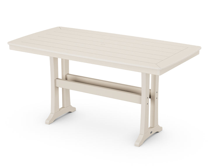 POLYWOOD® Nautical Trestle 38" x 73" Counter Table