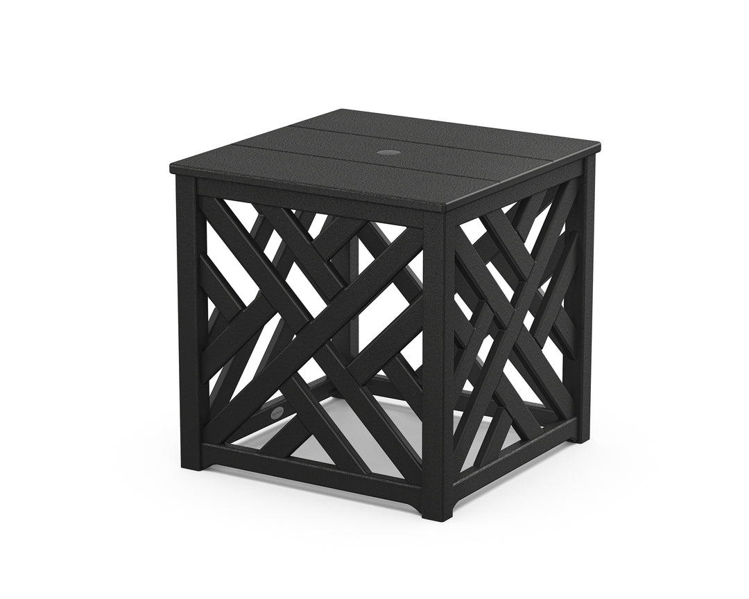 POLYWOOD® Chippendale Umbrella Stand Accent Table